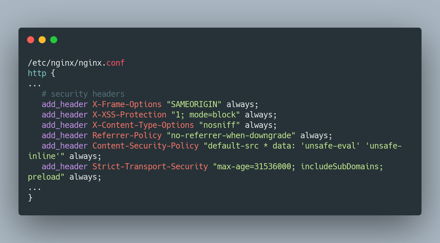 Improve Security